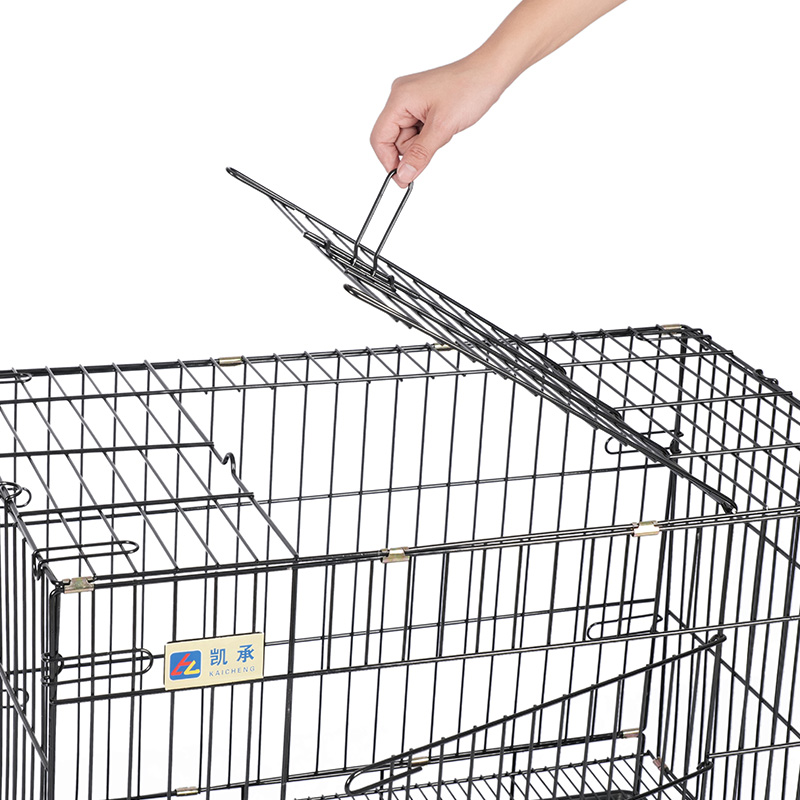 Fém összecsukható kutya láda kölyökkutyákhoz