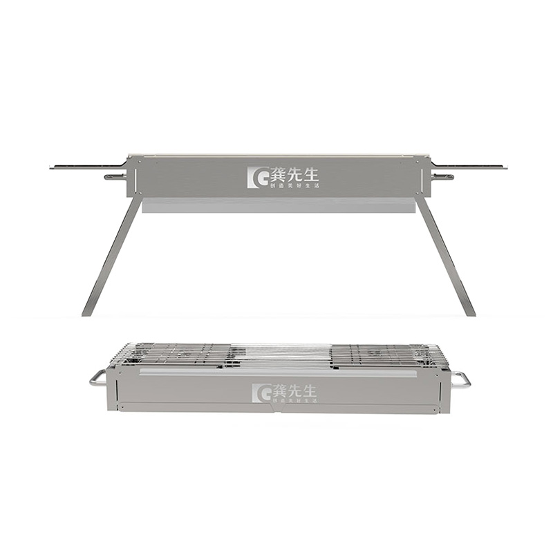 Kültéri piknik nagy 304 rozsdamentes acél grill grill