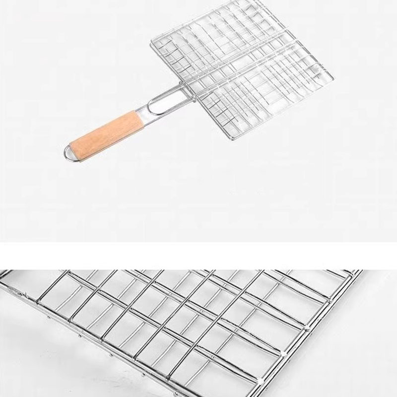 Rozsdamentes acél grillezett halklipek